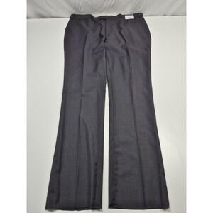 Pronto Moda Dress Pants Mens 44x36 Gray Wool Super 140s Flat Front Slim NWT